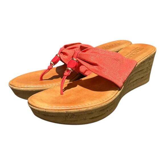 Italian Shoemakers Footwear Shoes - Italian Shoemakers Pink Bow Slide Sandals Women’s 9.5 Casual Summer Flip Flops